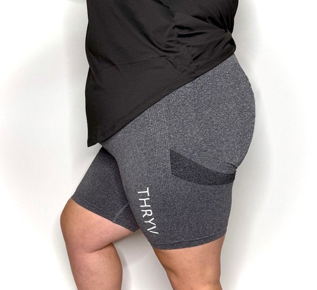 THRYV Sculpt Shorts - Ash Grey