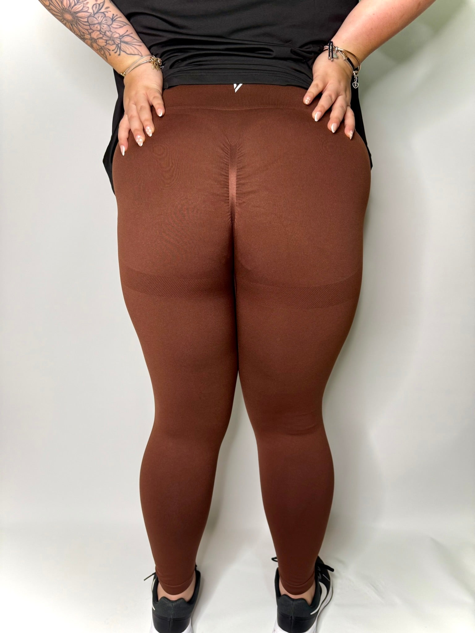THRYV Sculpt Leggings - Coffee Brown